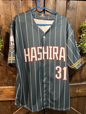 Demon Slayer Tengen Uzui Anime Jersey Otaku Academy Size 2XL Discontinued